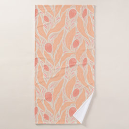 Blumenmuster Badehandtuch