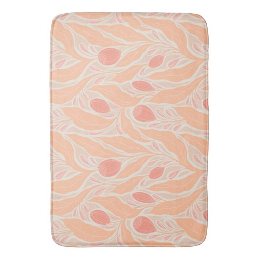 Blumenmuster Badematte (Vorderseite Vertikal)