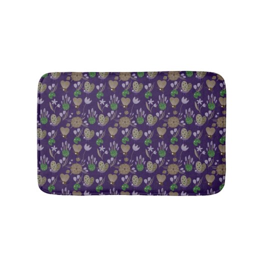 Blumenmuster Badematte (Vorderseite)