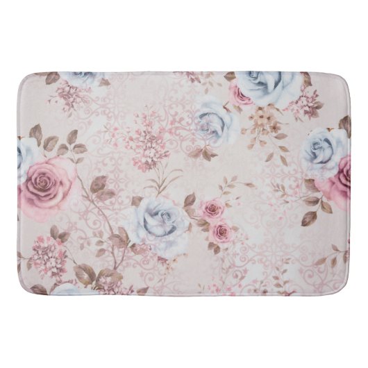 Blumenmuster Badematte (Vorderseite)
