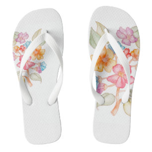 Blumenmuster Badesandalen