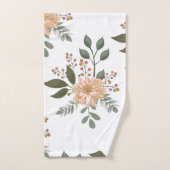 Blumenmuster Badetuch Set (Handtuch)