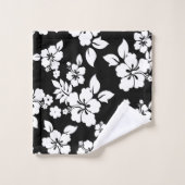 Blumenmuster Badhandtuch Set (Waschlappen)