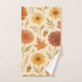 Blumenmuster Badhandtuch Set (Handtuch)