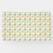 Blumenmuster Banner (Horizontal)