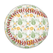 Blumenmuster Baseball (Vorderseite Links)