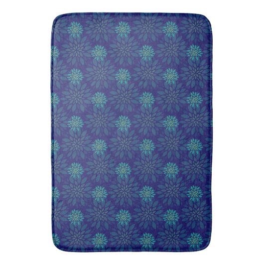 Blumenmuster Bath Mat Badematte (Vorderseite Vertikal)