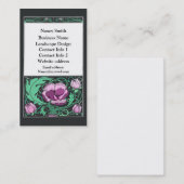 Blumenmuster Beardsley Visitenkarte (Vorne/Hinten)