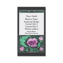 Blumenmuster Beardsley Visitenkarte