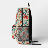 Blumenmuster Bedruckter Rucksack (Rechts)