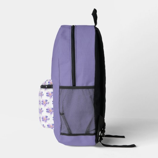Blumenmuster Bedruckter Rucksack (Rechts)