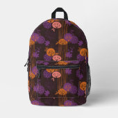 Blumenmuster Bedruckter Rucksack (Vorderseite)