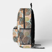 Blumenmuster Bedruckter Rucksack (Rechts)