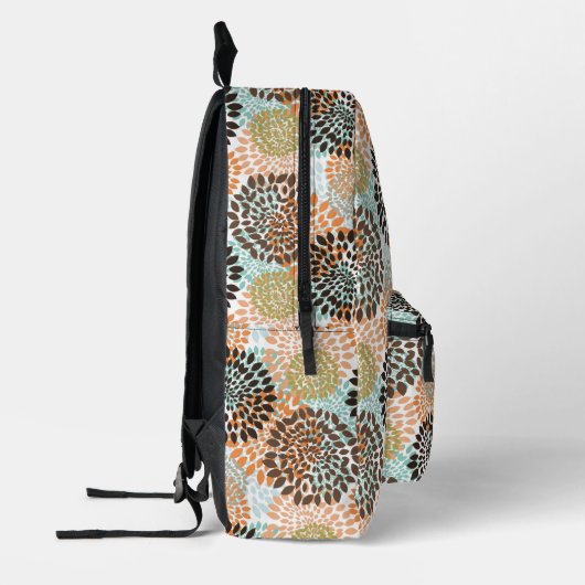 Blumenmuster Bedruckter Rucksack (Links)