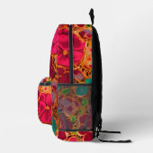 Blumenmuster Bedruckter Rucksack (Rechts)
