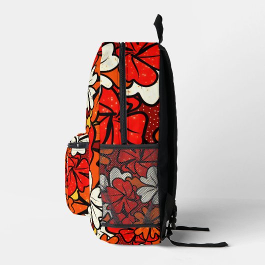 Blumenmuster Bedruckter Rucksack (Rechts)