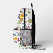 Blumenmuster Bedruckter Rucksack (Rechts)