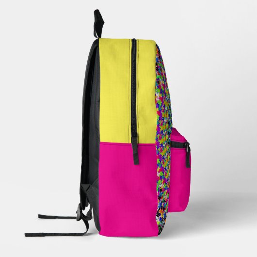 Blumenmuster Bedruckter Rucksack (Links)