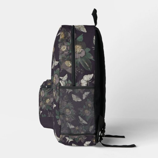 Blumenmuster Bedruckter Rucksack (Rechts)