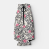 Blumenmuster bei Cartoon 2 Flaschenkühler (Rückseite)