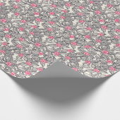 Blumenmuster bei Cartoon 2 Geschenkpapier (Ecke)