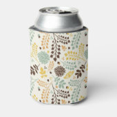 Blumenmuster: Blätter, Blume und Schmetterling Dosenkühler (Kanne Rückseite)