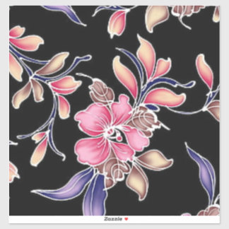 Blumenmuster  Blattgröße: 8" x 8" Blatt Aufkleber