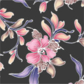 Blumenmuster Blattgröße: 8" x 8" Blatt Aufkleber (Vorderseite)