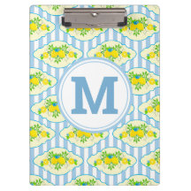 Blumenmuster Blau und Gelb Lemons Blumenmuster