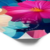 Blumenmuster-Blume-37566 Poster (Ecke)