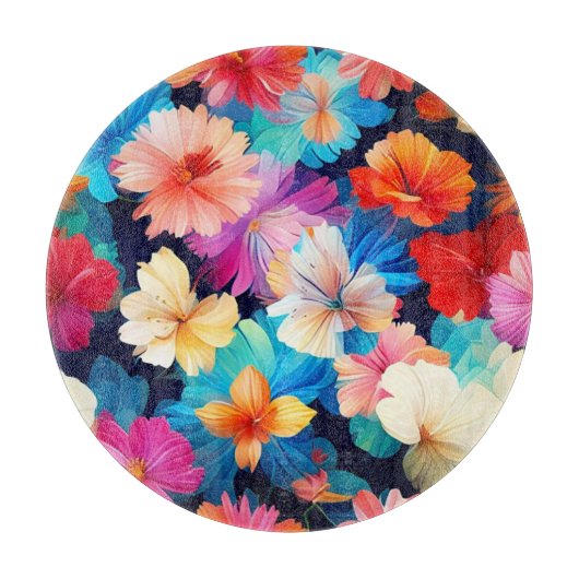 Blumenmuster-Blume-37566 Schneidebrett (Vorderseite)