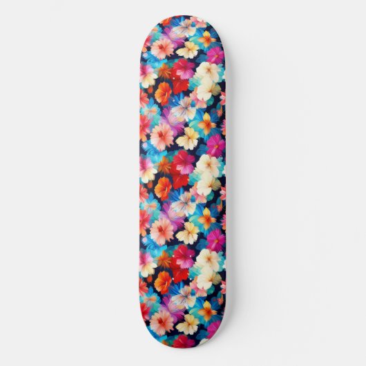 Blumenmuster-Blume-37566 Skateboard (Vorderseite)
