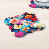 Blumenmuster-Blume-37566 Untersetzer (angewinkelt)