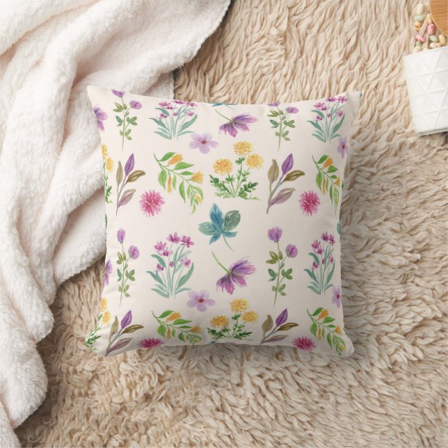 Blumenmuster Blume Bloom 16" x 16" Kissen (Decke)