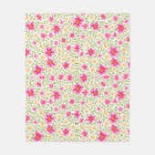Blumenmuster-Blume Fleecedecke (Vorderseite)