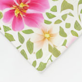 Blumenmuster-Blume Fleecedecke (Ecke)