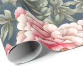 Blumenmuster-Blume Geschenkpapier (Rolleneckpunkt)