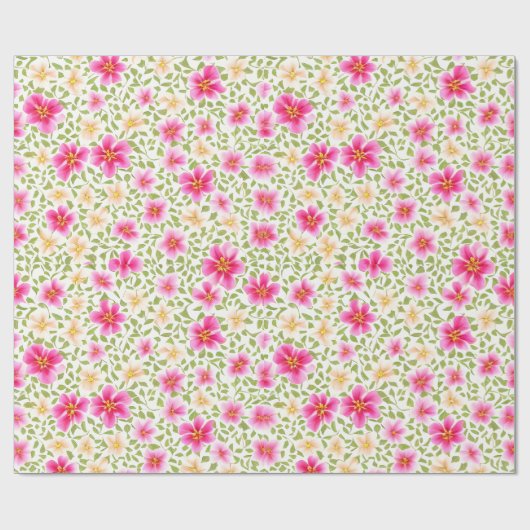 Blumenmuster-Blume Geschenkpapier (Flach)