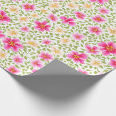 Blumenmuster-Blume Geschenkpapier (Ecke)