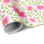 Blumenmuster-Blume Geschenkpapier (Rolleneckpunkt)