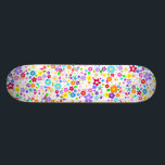 Blumenmuster Blume Girls Skateboard<br><div class="desc">Blume,  Blume,  Blüte,  Blüte,  "Blume Power",  Hippie,  Hippie,  Girl,  Girl,  farbenfroh,  Frühling,  Sommer,  Sommer,  Muster,  Skateboard, </div>