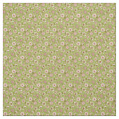 Blumenmuster-Blume im grünen Hintergrund Stoff (Muster)