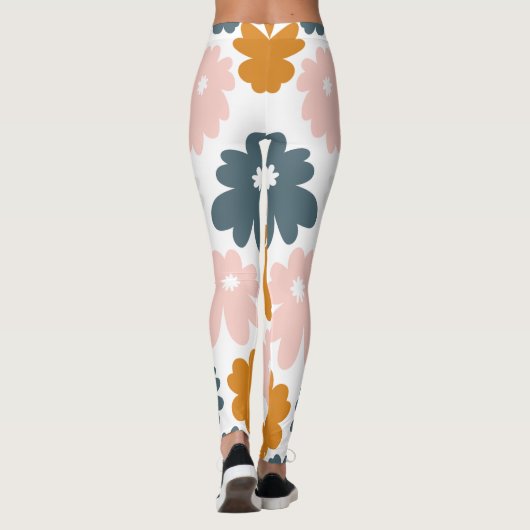 Blumenmuster-Blume Leggings (Rückseite)