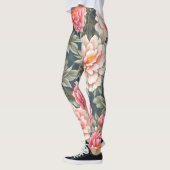 Blumenmuster-Blume Leggings (Links)