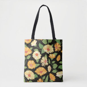 Blumenmuster. Blume mit nahtlosem Hintergrund Tasche
