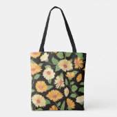 Blumenmuster. Blume mit nahtlosem Hintergrund Tasche (Rückseite)