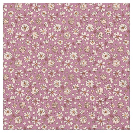 Blumenmuster-Blume roter Hintergrund Stoff (Nahaufnahme)