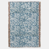 Blumenmuster Blumen Blätter Vögel Blau Decke (Vorderseite Vertikal)