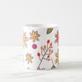 Blumenmuster Blumen florales Design botanisch Blum Kaffeetasse (Mittel)