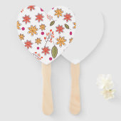 Blumenmuster Blumen florales Design botanisch flo Fächer (Vorne und Hinten)